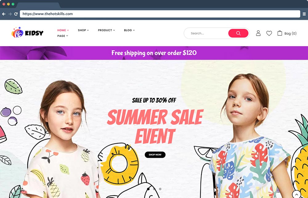 Kidsy – Kids Store and Baby Shop WooCommerce Theme