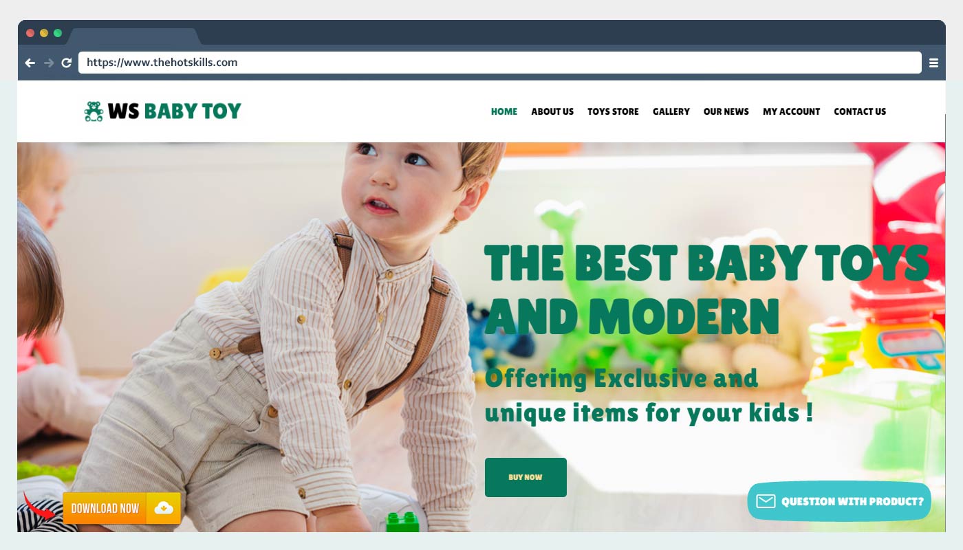 WS Toy – Free Kids Store WordPress Theme