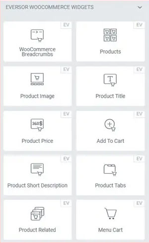 Eversor WooCommerce Widgets