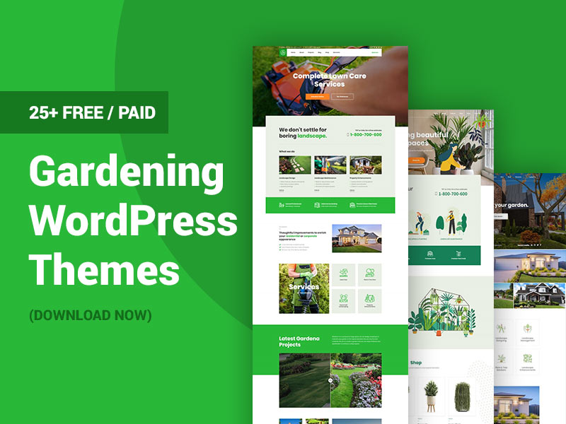 free gardening wordpress themes
