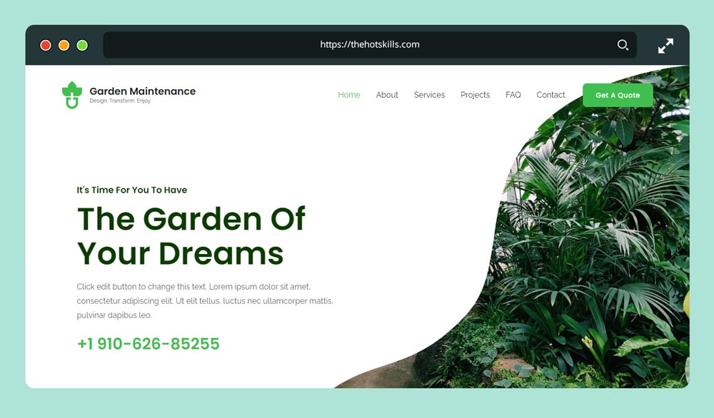 Garden Maintenance - Free WordPress Theme