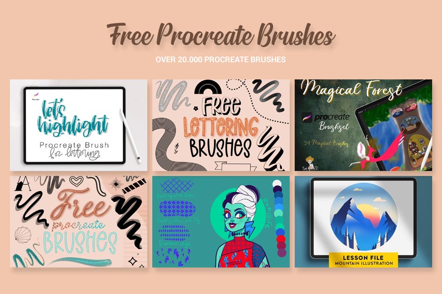 procreate brushes free by Brush Galaxy