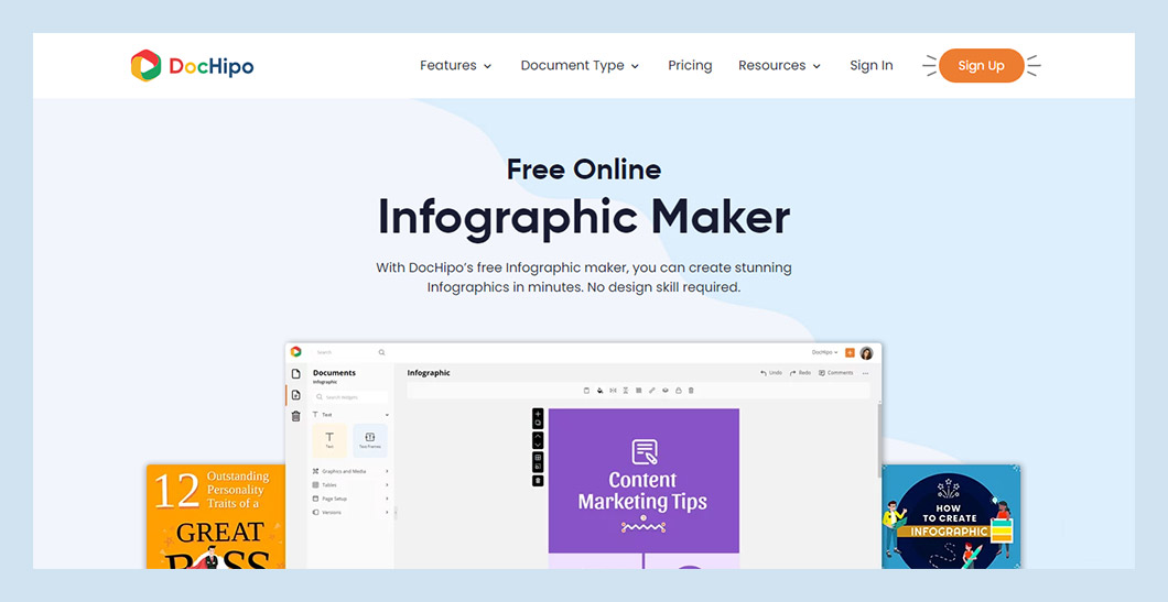 best free infographic website