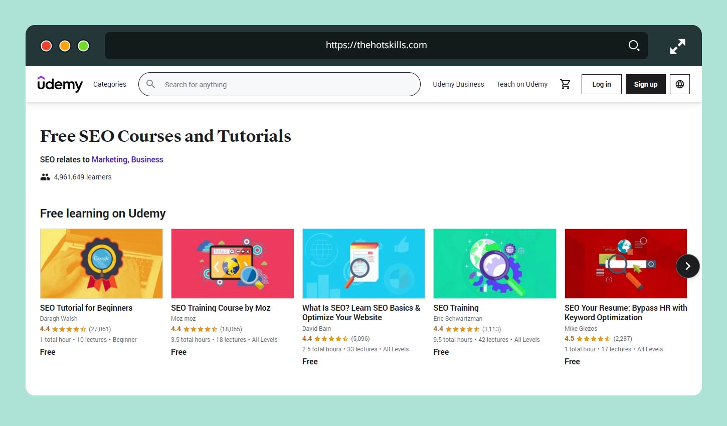 Free SEO Courses and Tutorials