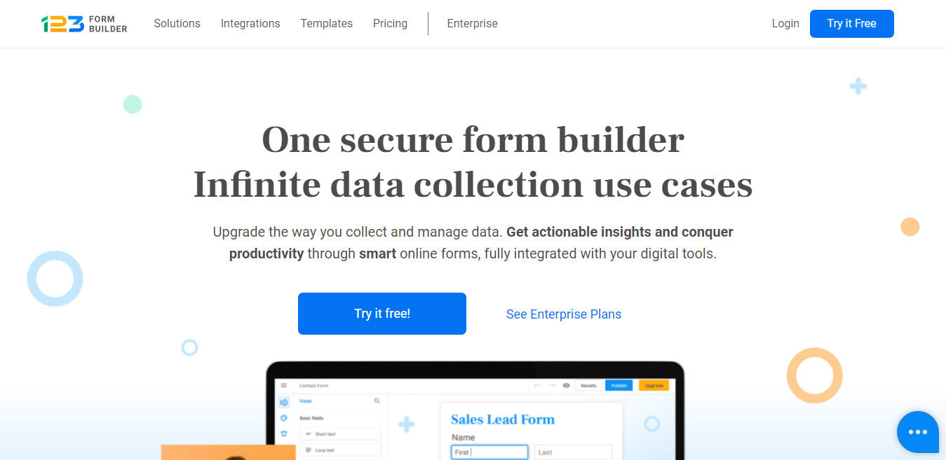 Secure Form Builder Creator - 123FormBuilder