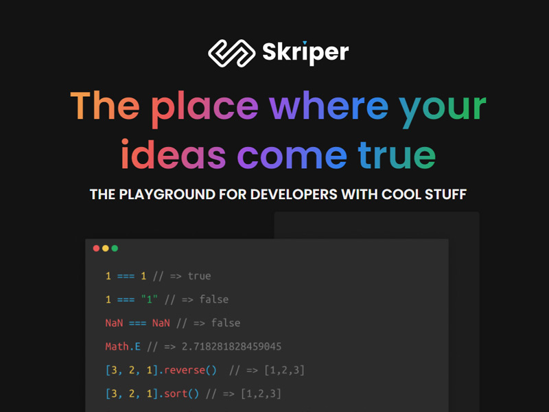 Skriper - Frontend Web Development Tool Online