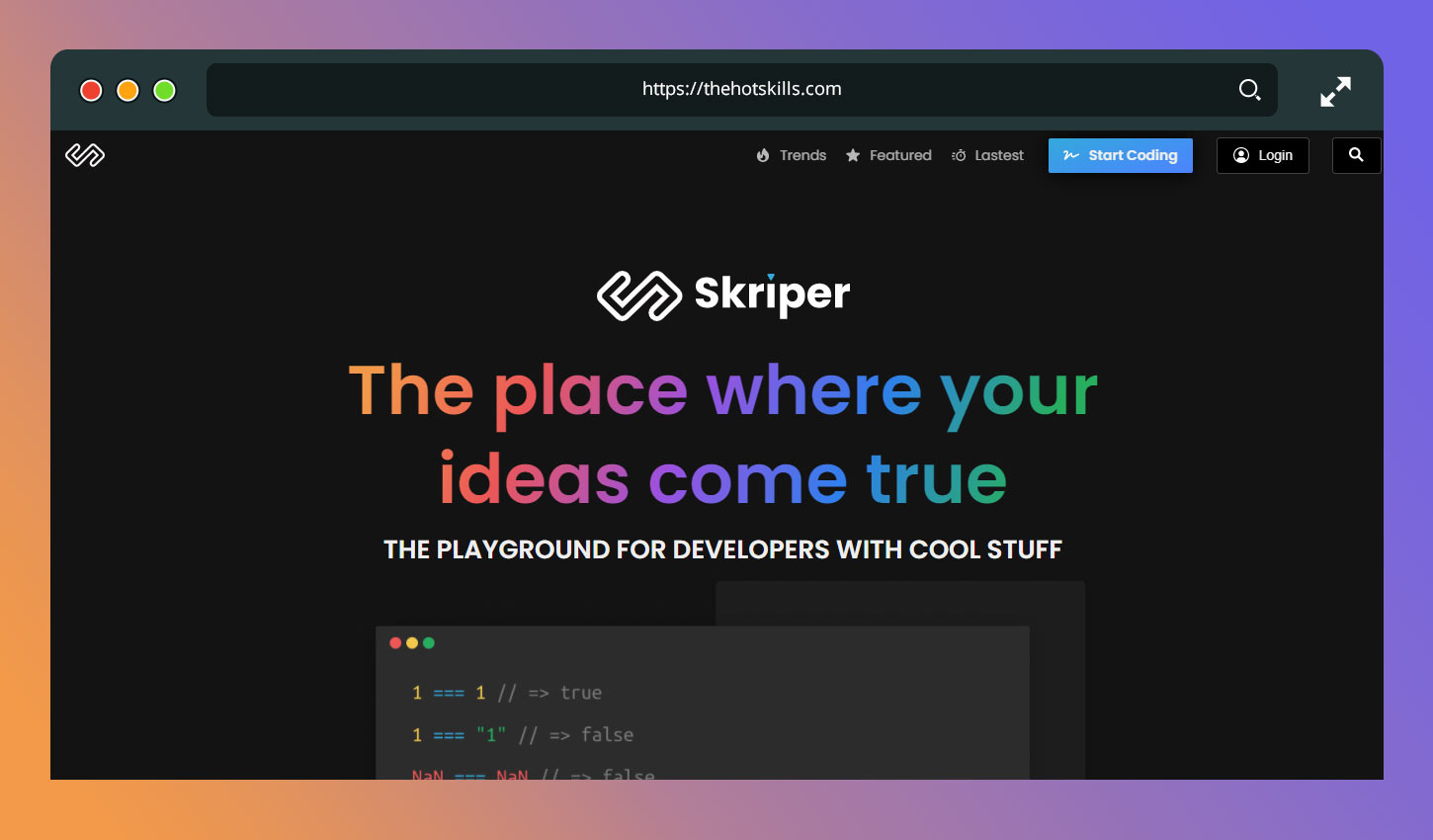 Skriper web development tool