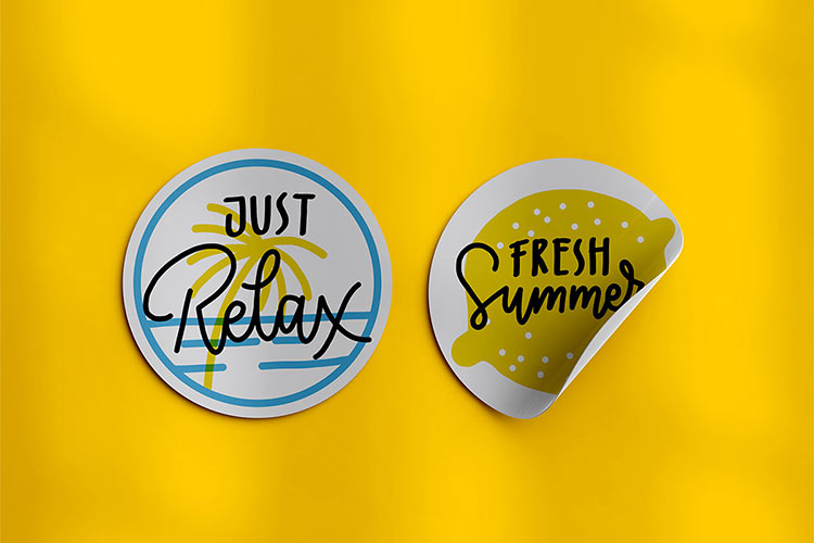 Sticker mockup free