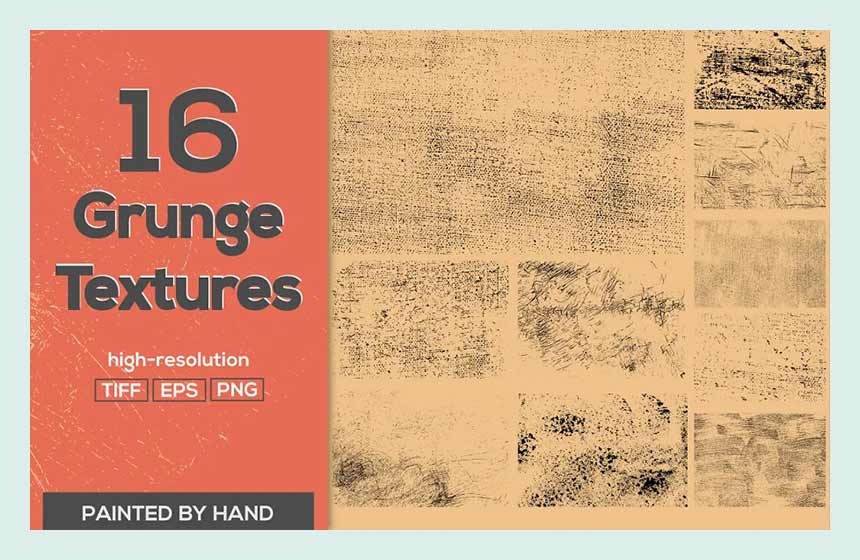 16 Vector Grunge Textures