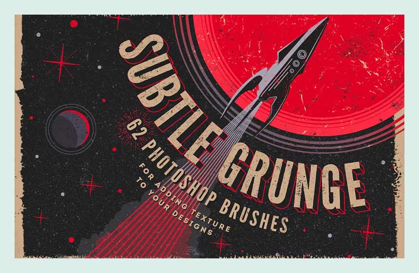 62 Subtle Grunge Photoshop Brushes