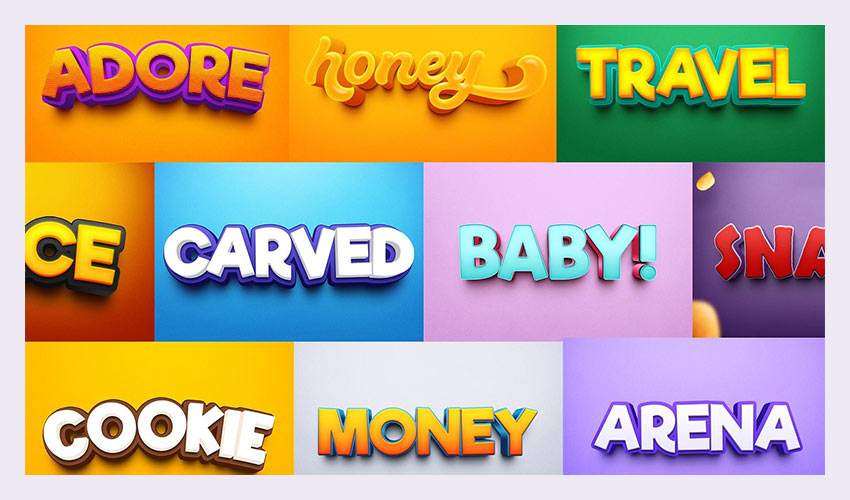 Free PSD  Funny game text effect