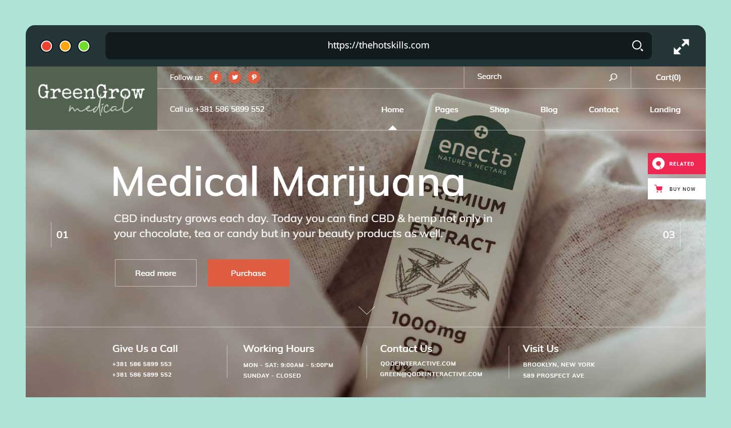 GreenGrow - Medical Marijuana Theme