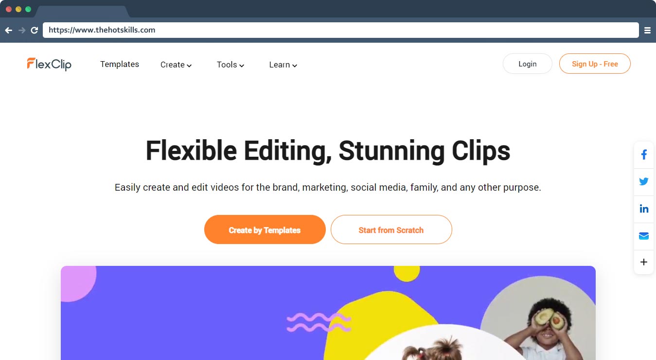 Flexclip - online video editor