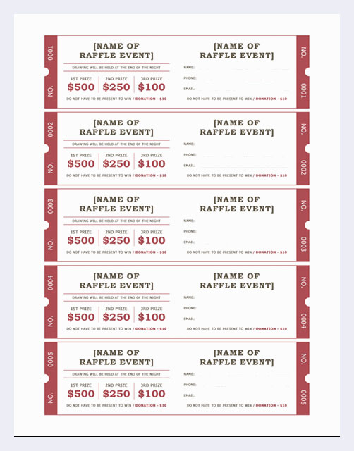 25+ Raffle Ticket Templates Printable (Free /Paid) 2024