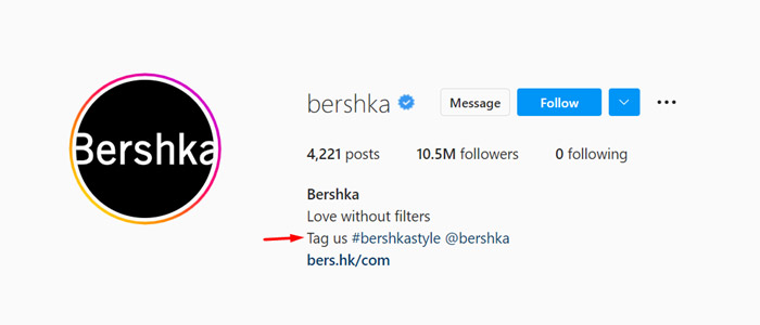 Bershka Instagram