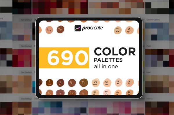 FREE Procreate Color Swatches: 37+ Palettes for Painting and