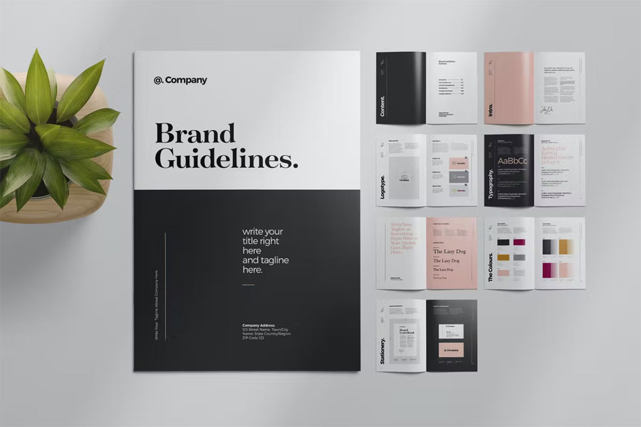 Branding Style Guide Layout
