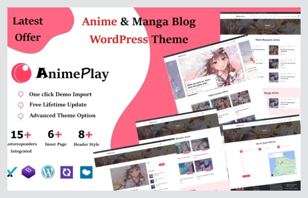 Anime And Manga - Blog WordPress Theme