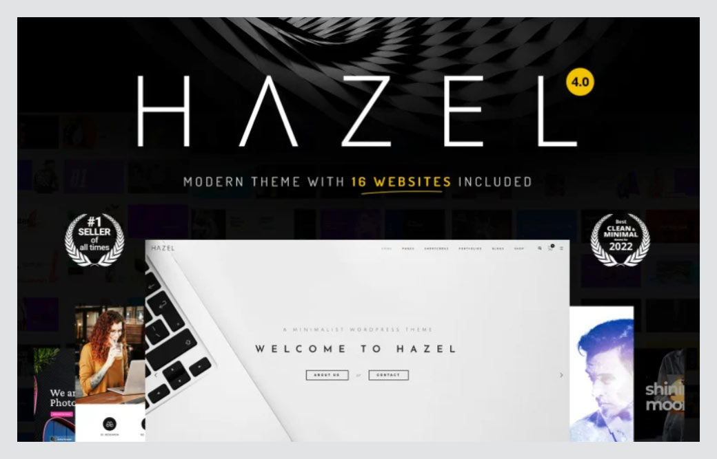 Hazel - Clean Minimalist Multi-Purpose WordPress 6.0 Theme