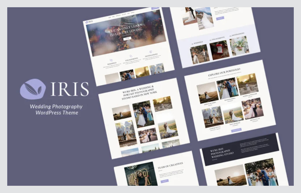 Iris - Wedding Photography WordPress Theme
