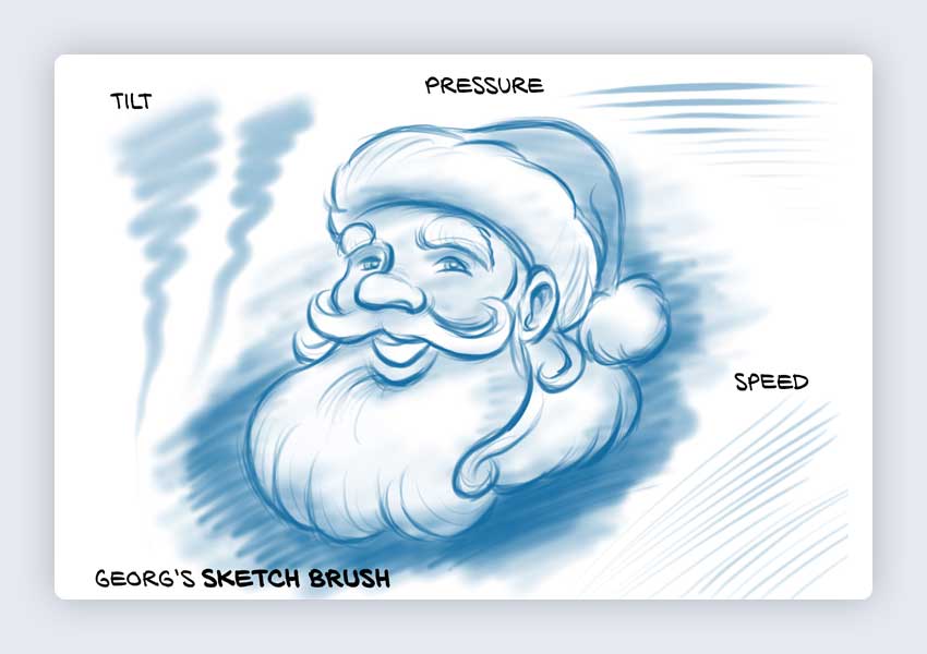 7 free sketch brushes for Procreate