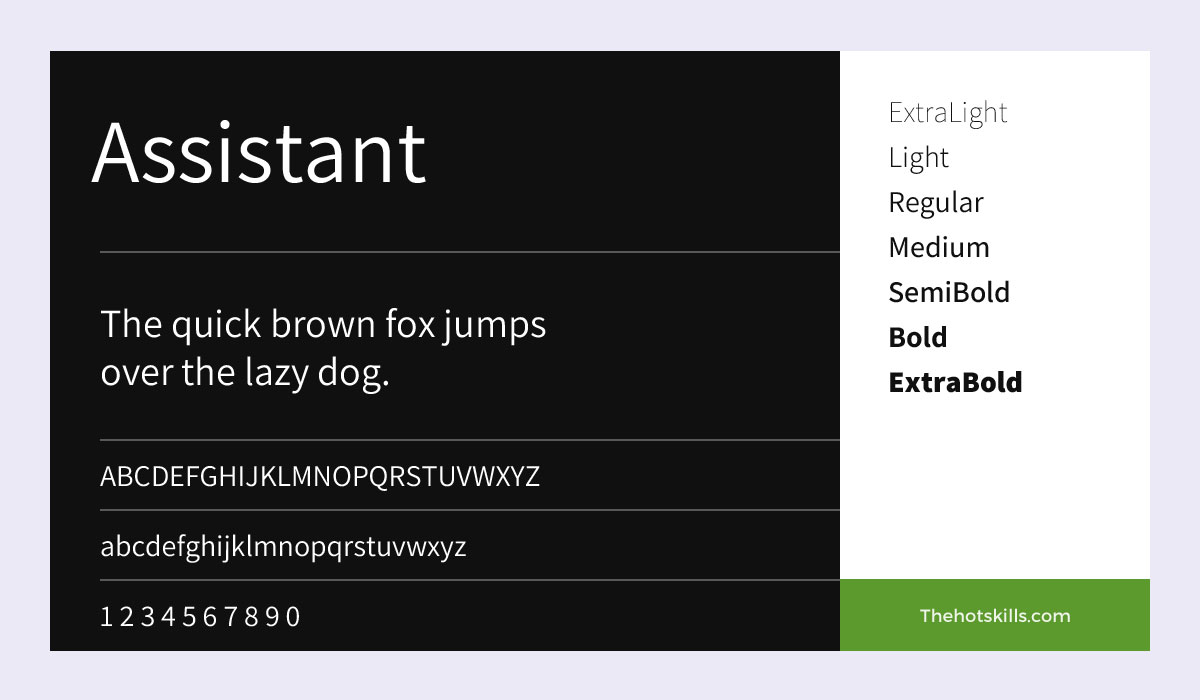 Assistant Fonts