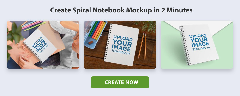Best Spiral Notebook Mockups