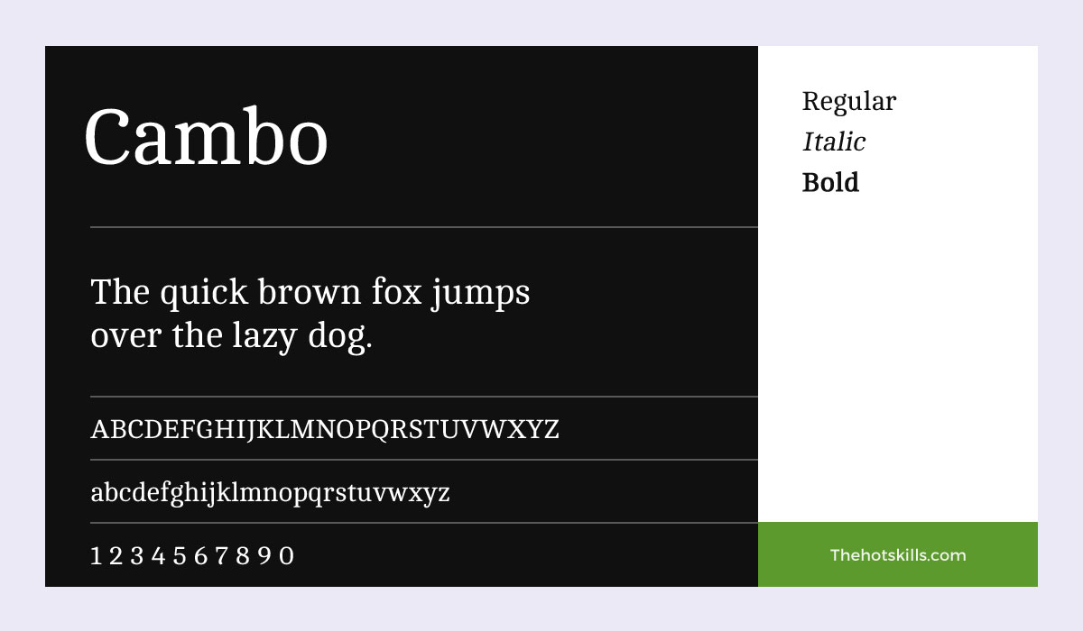 Cambo Font