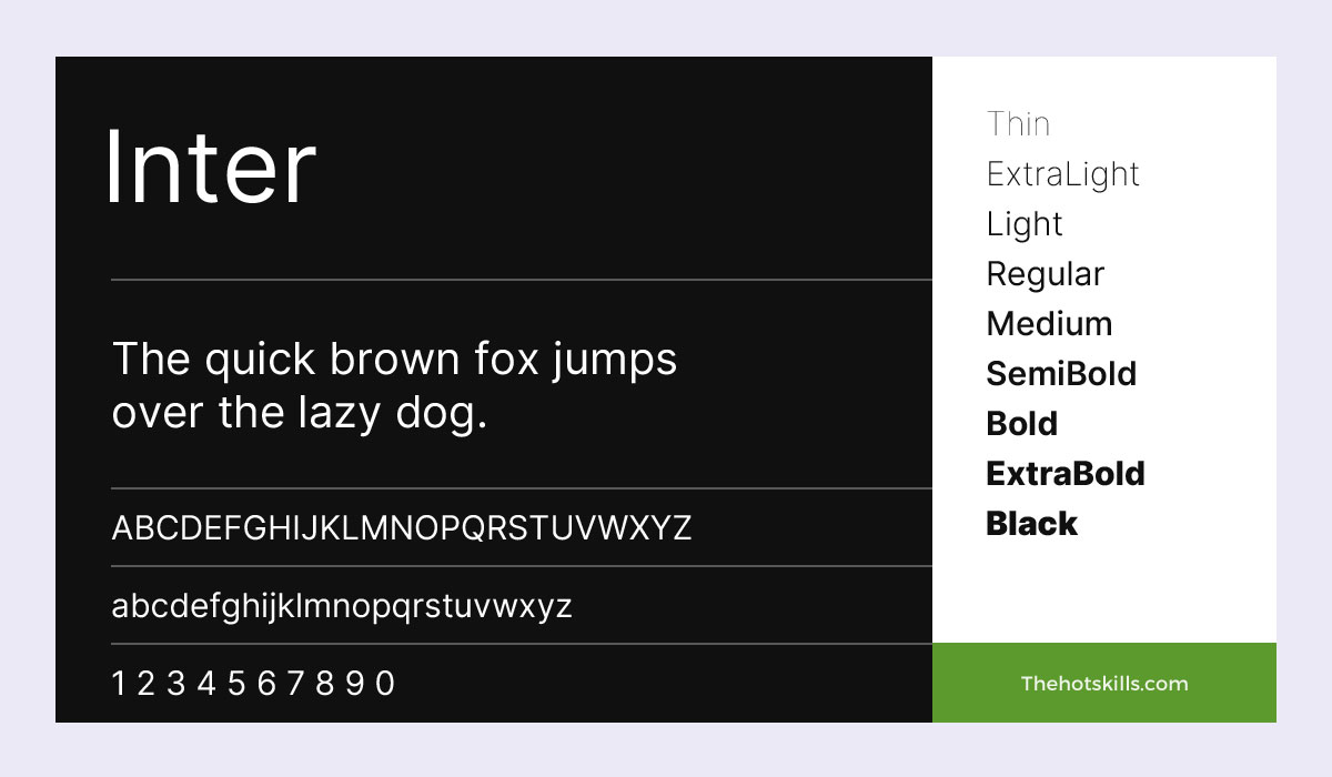 Inter Font Family