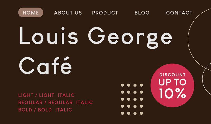 Louis George Cafe Font