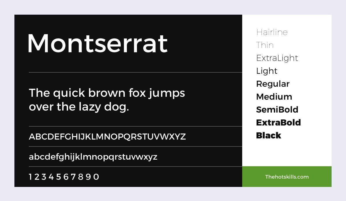 Montserrat Font Family