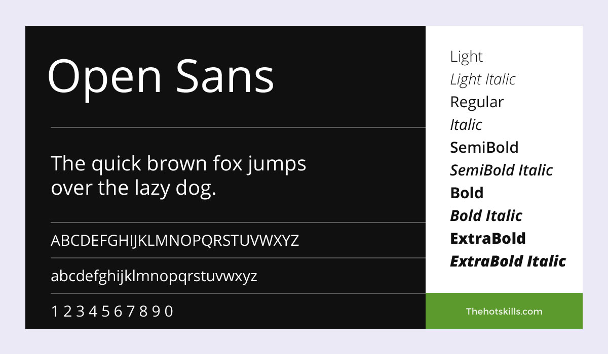 Open Sans Font