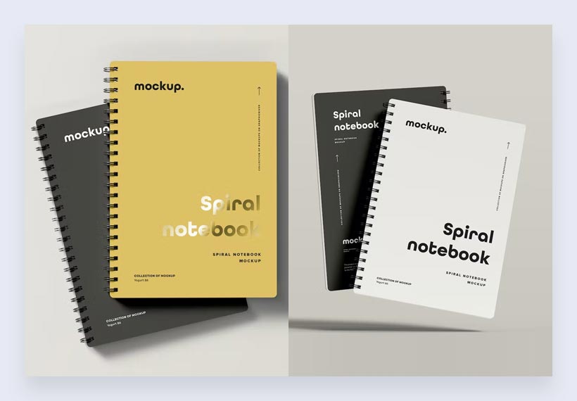 Spiral Notebook Mock-ups