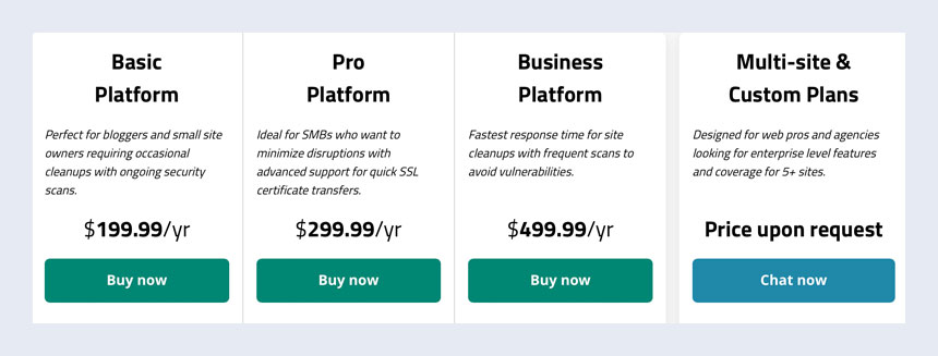 Sucuri Pricing