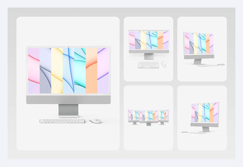 10 iMac 24-inch Mockups