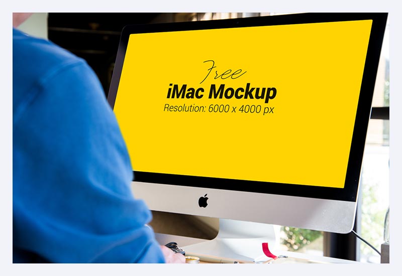 Apple iMac Mockup PSD