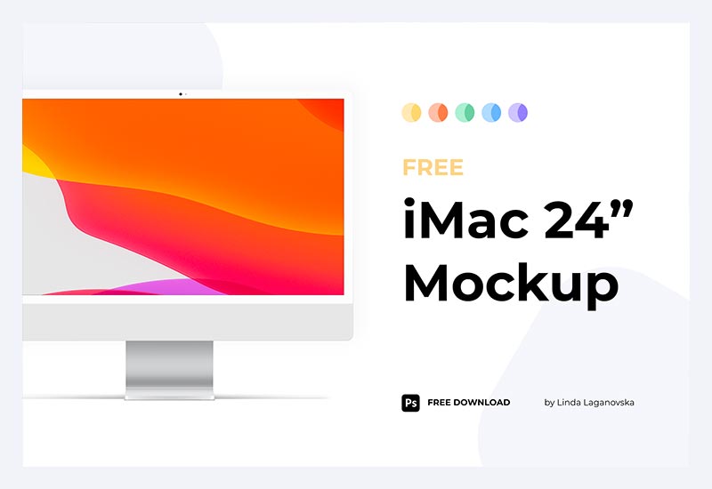 Free imac Mockup PSD