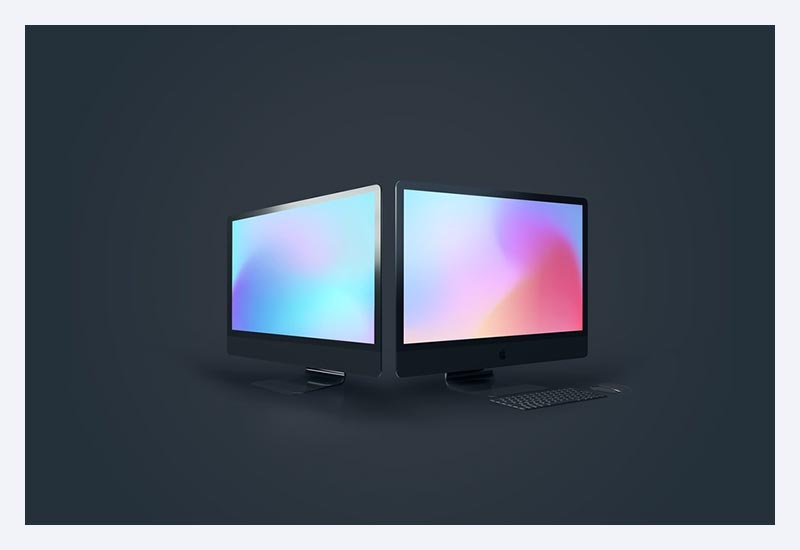 Freebie Minimal iMac Pro Mockup