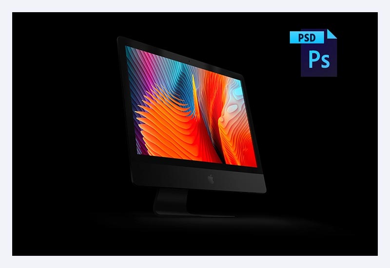 Imac pro mockup psd free