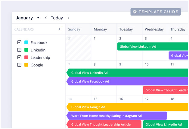 content calendar template guide