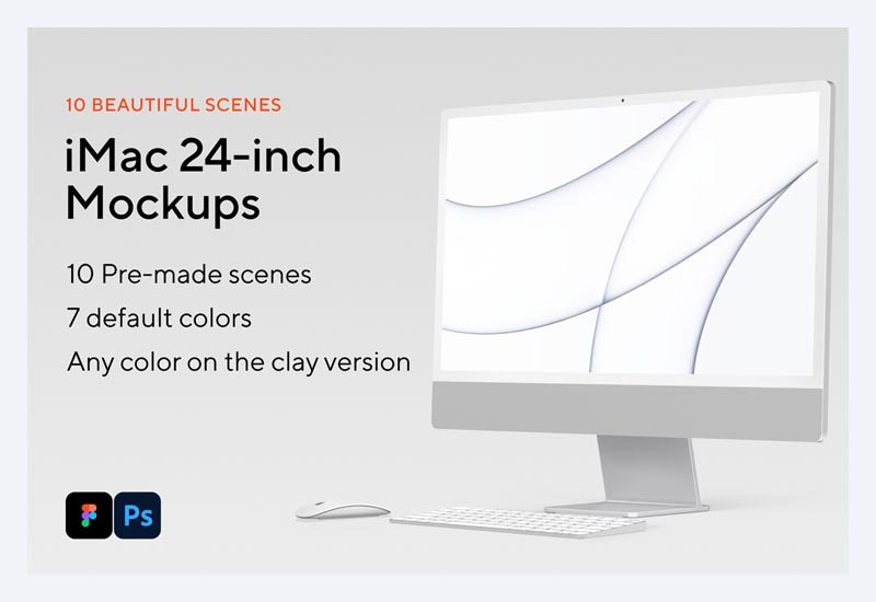 iMac 24-inch Mockups