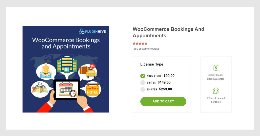 WooCommerce Bookings and Appointments
