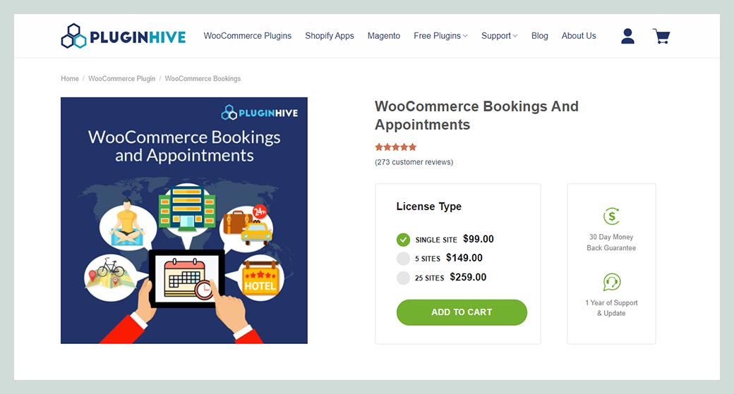 WooCommerce Bookings and Appointments